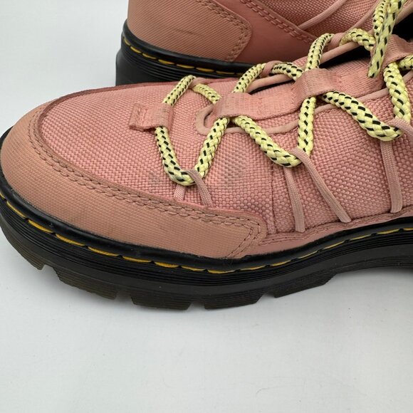 Dr Martens Buwick Boots Womens Size 9 Pink Combat Extra Tough Airwair Lace Up - Picture 7 of 16